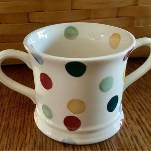 Rare Emma Bridgewater Polka Dot Child's Double Handled Mug